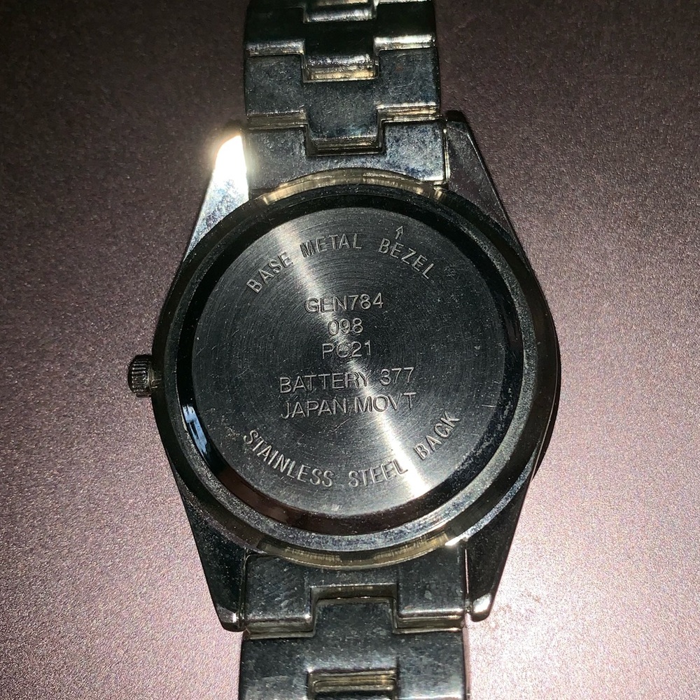 White and silver bedazzled womens watch - Picture 3 of 3